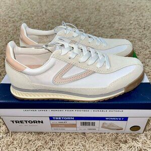 Tretorn Women's Lace-Up Jogger Sneakers Shoes Pink, Size 7 (New in Box)